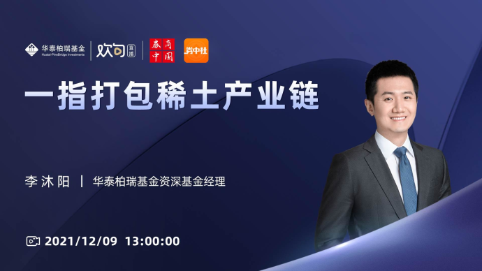 直播回放华泰柏瑞李沐阳一指打包稀土产业链